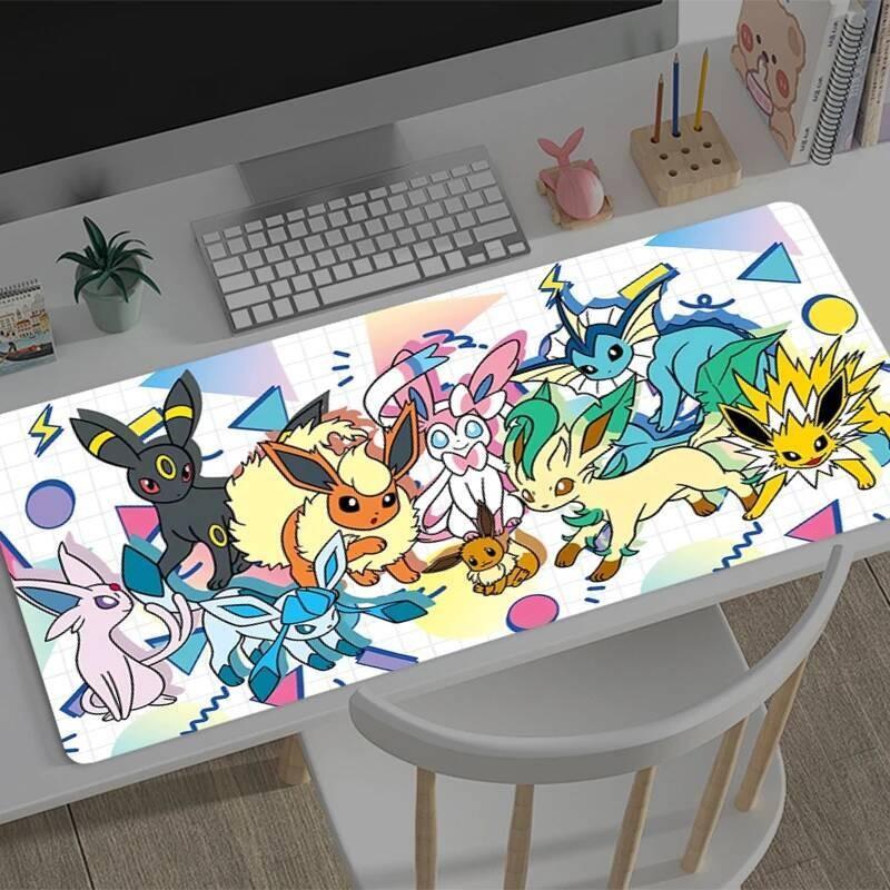 Mousepad New PPokemons EEevees Large Mouse Mat MousePads Game Office Laptop Carpet Soft Antislip Desktop PC carpet Mouse Pad