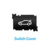 Tailgate Rear Trunk Switch Button Cover for BMW F10 F07 F18 F02 F01 F06 Plastic Black Tail Cover Switch 61319200316