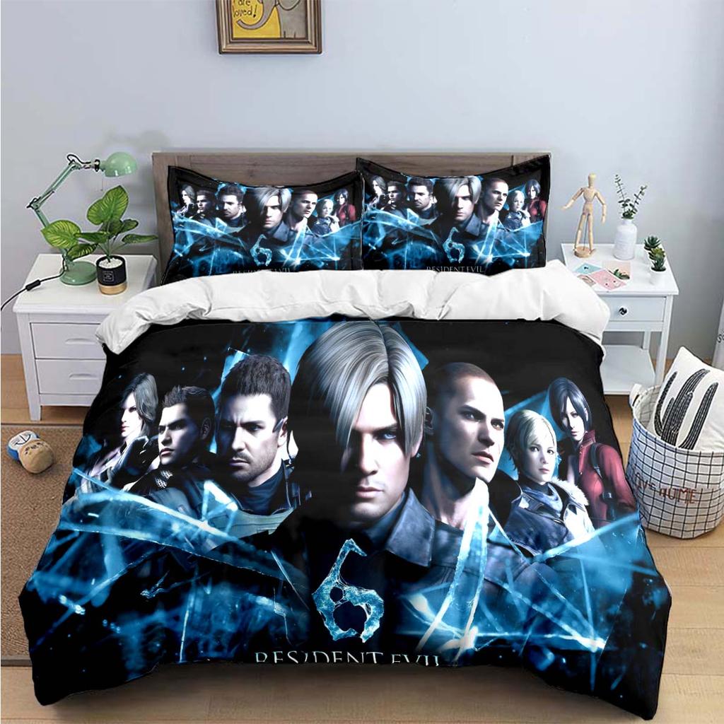 Fashion 3D Movie R-Resident Evil Print Bedding Sets Bed Supplies Set Duvet Cover Bed Comforter Set Bedding Set Luxury Gift