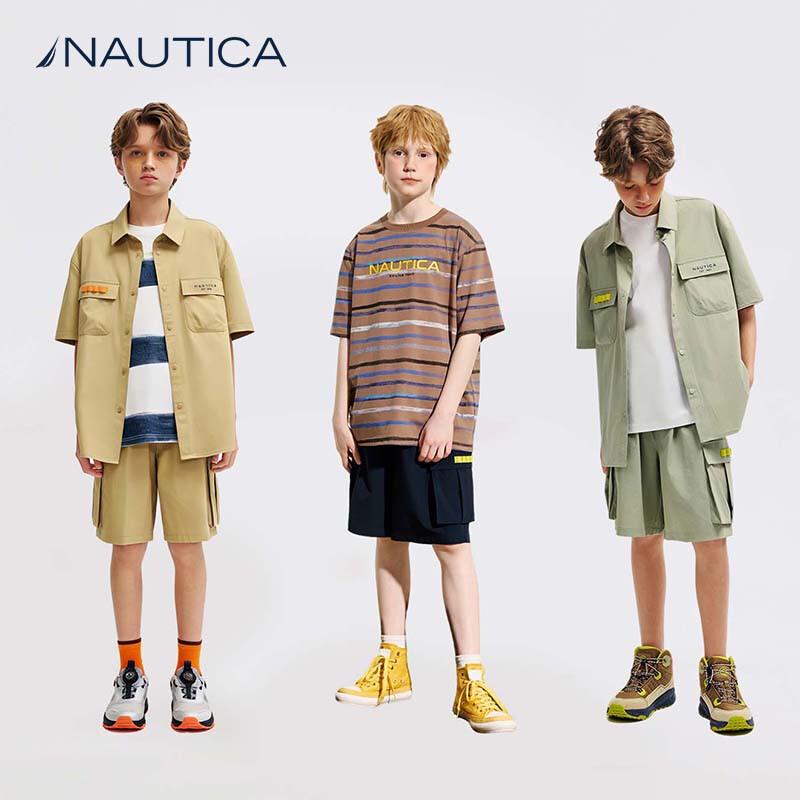 NAUTICA Boys' Summer Cargo Shorts