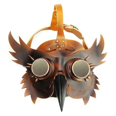 Pest Arzt Maske für Männer Erwachsene Halloween Leder Luxus Steampunk Maske Cosplay PU Steam Punks Karneval Abend Show Ball prop