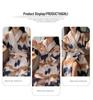 Autumn/Winter Women's Coral Fleece Bathrobe: V-neck, Belted, Long Sleeves, Mid-length, Sweet Style, Warm Homewear.