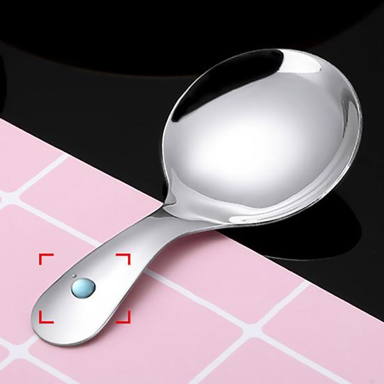 Nerezová lžíce na zmrzlinu s krátkou rukojetí, cukr, sůl, koření, naběračka