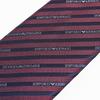 Emporio Armani Name Made in 340075 2R605 00490 Men's Necktie, 7.5cm Wide, 100% Silk, Logo, Burgundy, Italy, [Used]