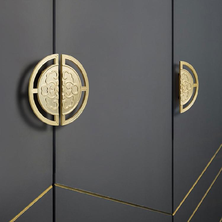 Zinc Alloy Cabinet Cupboard Drawer Pull Semi-circular Home Furniture Handle