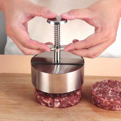 1PC Stainless Steel Hamburger Patty Manual Meat Press Round Diy Meat Dumpling Wrapper Kitchen Tools