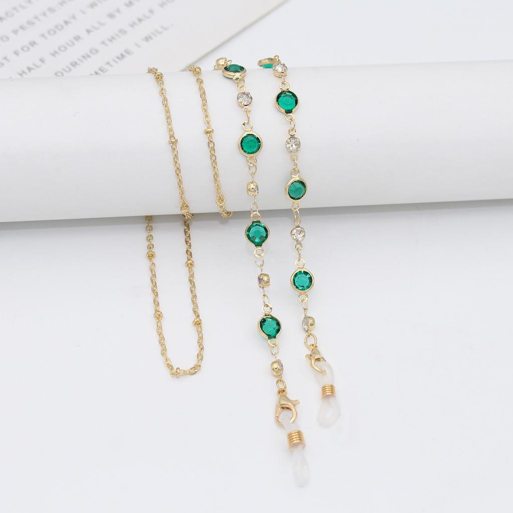 Glasses Chain Female Neck Fashion Personality Color Beads Chain Sunglasses Portable Lanyard Anti-loss Chain Eye Chain.