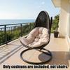 Thicken Egg Chair Cushion Replacement, Outdoor Hammock Swing Chair Cushions, Hanging Wicker Basket Seat Pad