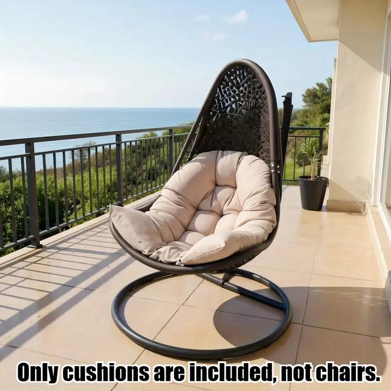 Thicken Egg Chair Cushion Replacement, Outdoor Hammock Swing Chair Cushions, Hanging Wicker Basket Seat Pad