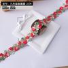 10Meters Pink Lace Trim Crafts Flower Embroidered Applique For Party Dress Decoration Collars Sewing DIY Ribbon Fabric 2cm Wide