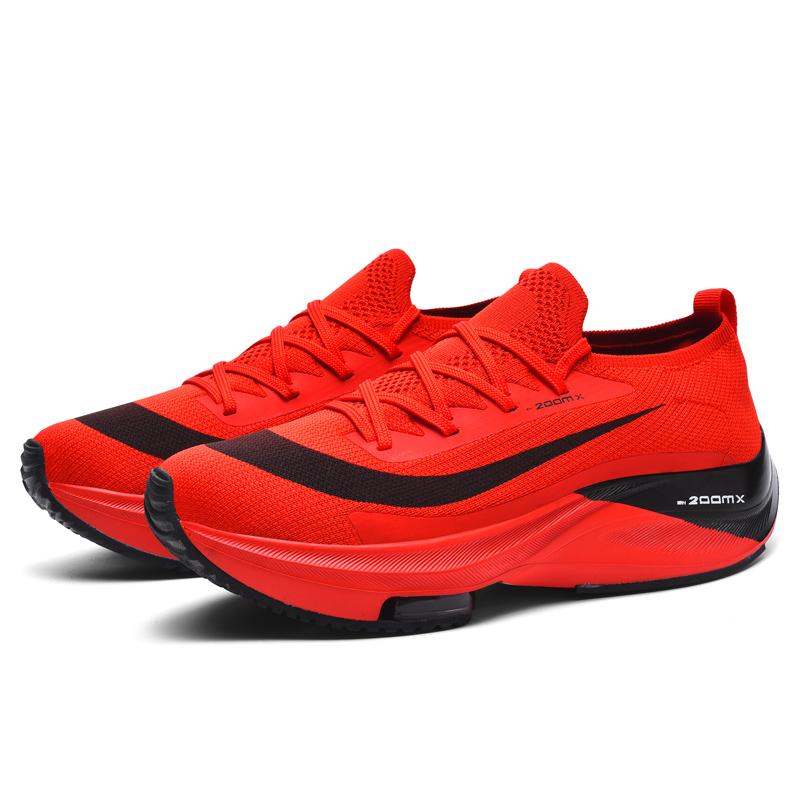 

New actual combat anti-slip wear-resistant casual sports shoes men s air cushion cushioned men s breathable running shoes 41 червоний