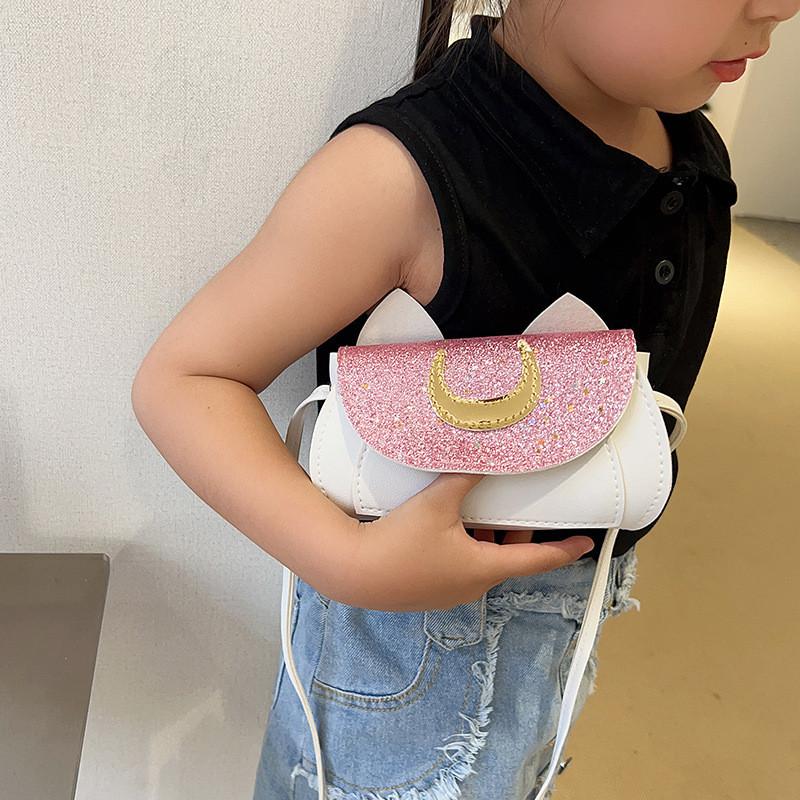 Single Ears Cat Shoulder Crossbody Bag Kids School And Daily Use Accessory Cute