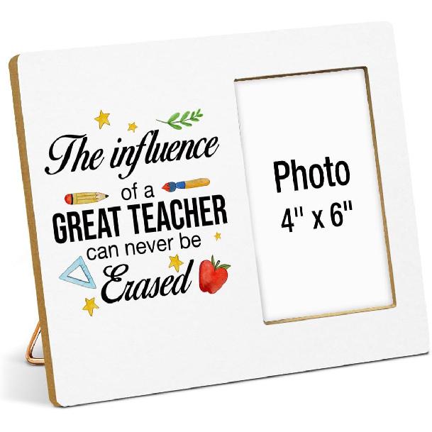 Thank You Appreciation Gifts for Teacher Mentor Coach Photo Frame, Retirement Graduation Gifts, Thank You for Being Such an Important Piece of My Erased