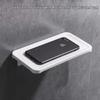Aige Wall-Mounted Metal Tissue Box with Phone Tray