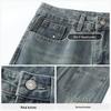 Jeanswest Men's 2025 Autumn Vintage Washed Straight-Leg Denim Jeans