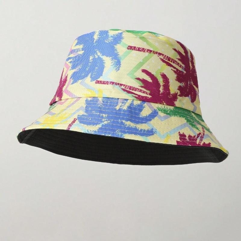 Van Gogh Style Small Bucket Hat with Oil Painting Maple Leaf Design, New Spring/summer Sun Protection Hat for Men and Women
