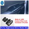 Carbon Fiber Window Lift / Head Light / Handle Bowl / AC Air Vent Cover Trim Accessories For Toyota Prius 60 Series  - 2025