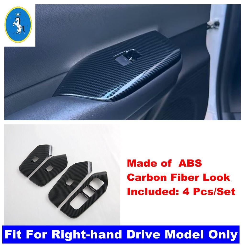Carbon Fiber Window Lift / Head Light / Handle Bowl / AC Air Vent Cover Trim Accessories For Toyota Prius 60 Series - 2025