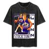 John Stockton Legend Basketball Signature Vintage Retro 80s 90s Bootleg Rap Style Tshirt Luxury Tshirt Clothes For Men