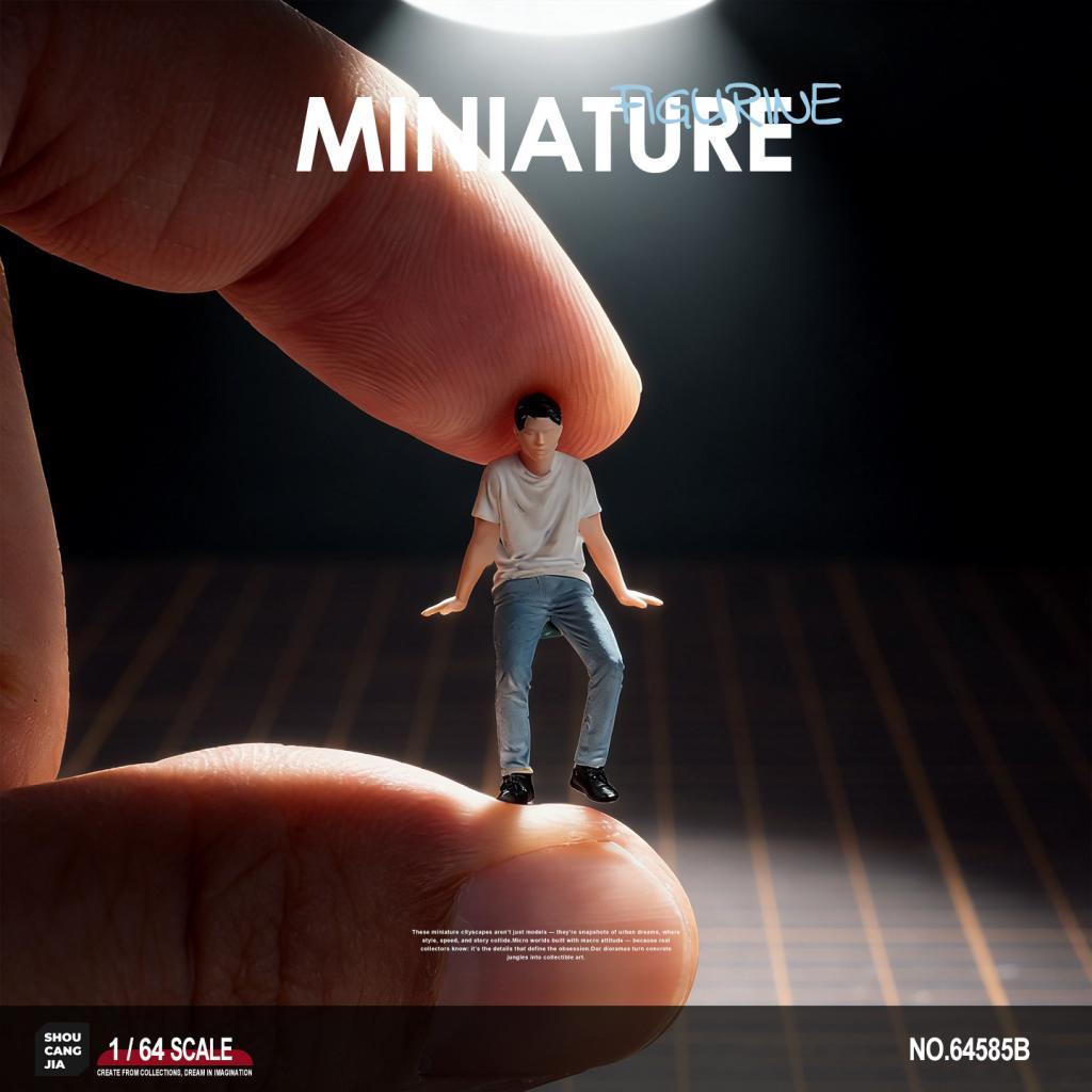 1 Piece Miniature Figurine 64 People Model Collectible Diorama Figure Doll Toy Resin Hand Painted