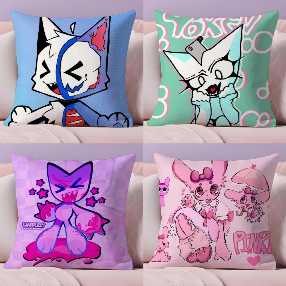 Boykisser SSilly Katze Niedliche Kissenhülle Seidig elegant Komfort Schlafsofa Versteckter Reißverschluss