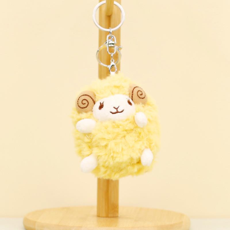 Cute Cartoon Sheep Plush Keychain Soft Stuffed Animal Doll Couple Gift