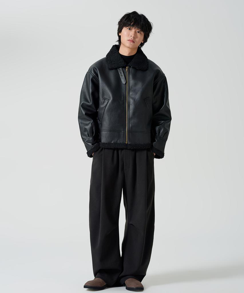 Owsa Shearling Leather Mustang Jacket 2 Colors
