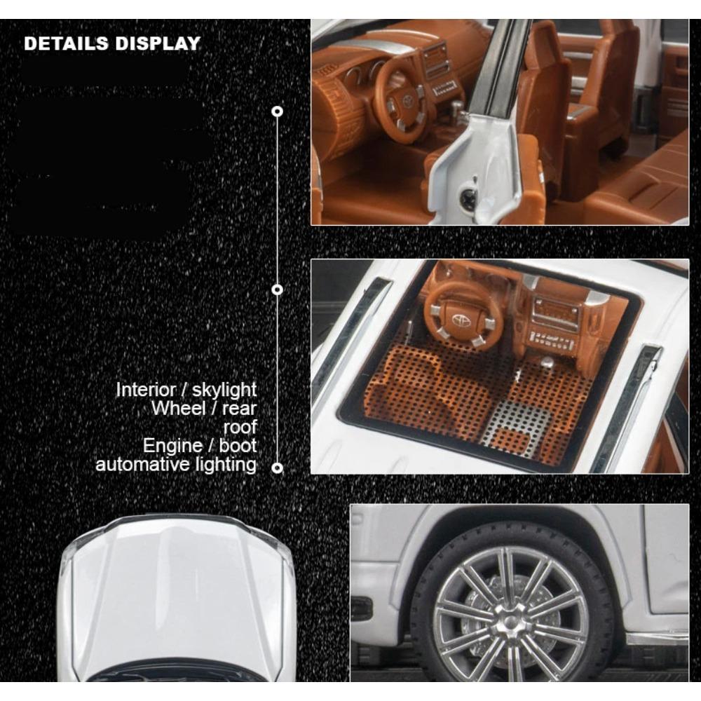 1/24 Toyota LAND CRUISER LC300 Alloy Car Model Diecast Metal Toy Off-road Vehicle Car Model Simulation Gift