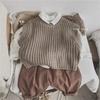 Kids' Retro Japanese-Style Bat Sleeve Lapel Shirt - Cotton & Linen, Spring/Autumn, Baby Boy Outerwear