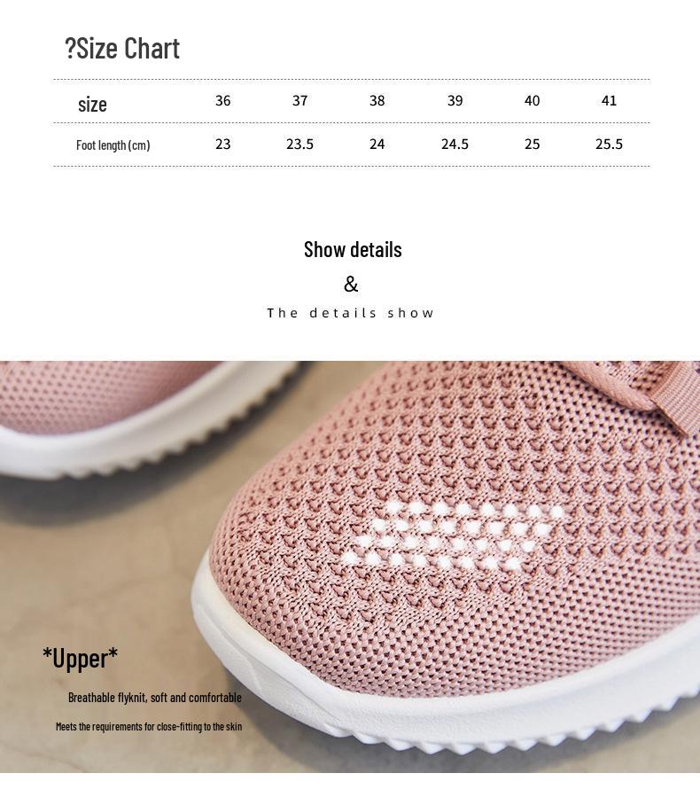 Women's Breathable Soft Sole Sneakers - 2025 Style, Gift-Ready Cross-Border Fashion.