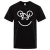 bicycle reverse Letter Funny Printing Men Women T Shirts Fashion Comfortable Top Regular Sleeve Short Sleeve Large Size Tshirts