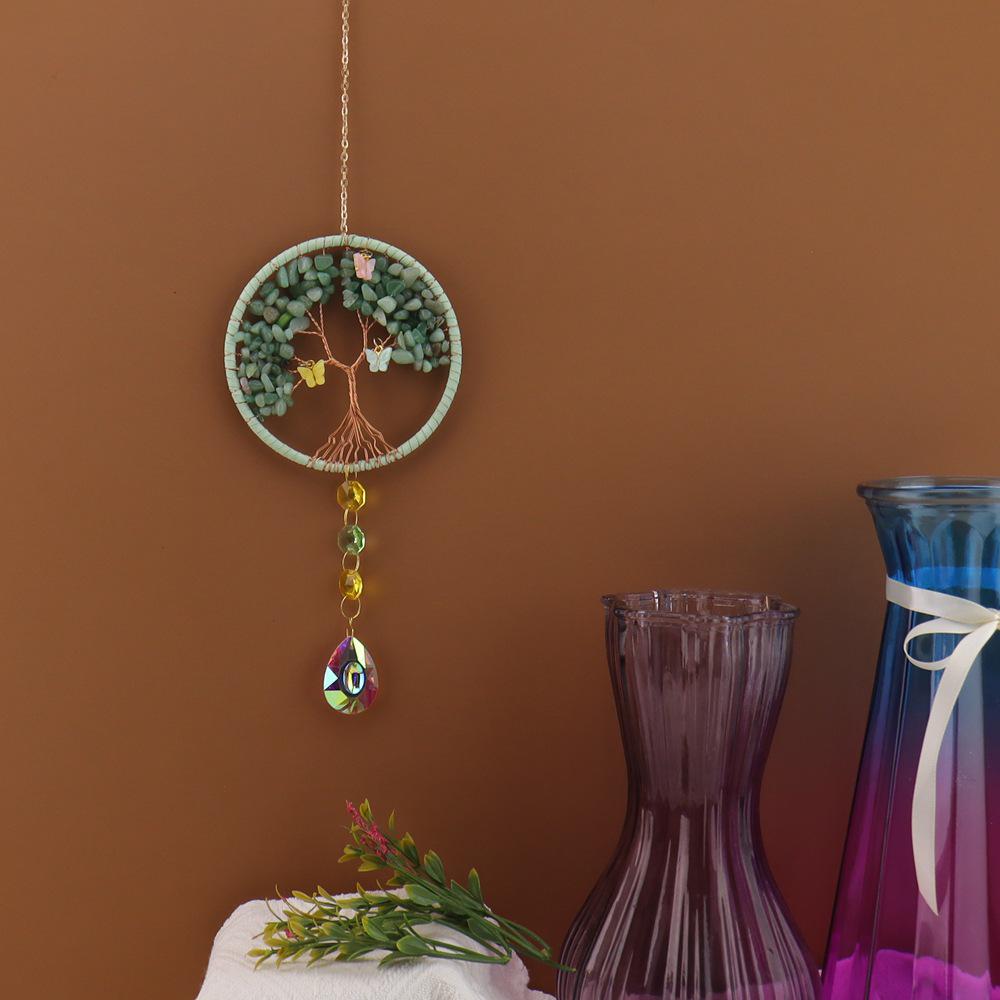 Natural Crystal Tree of Life Sun Catcher & Wind Chime