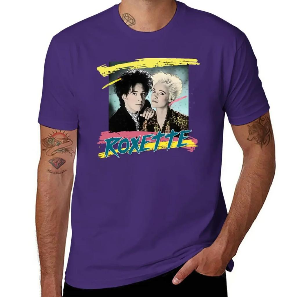 Roxette T-Shirt hippie clothes plain funny t shirts for men