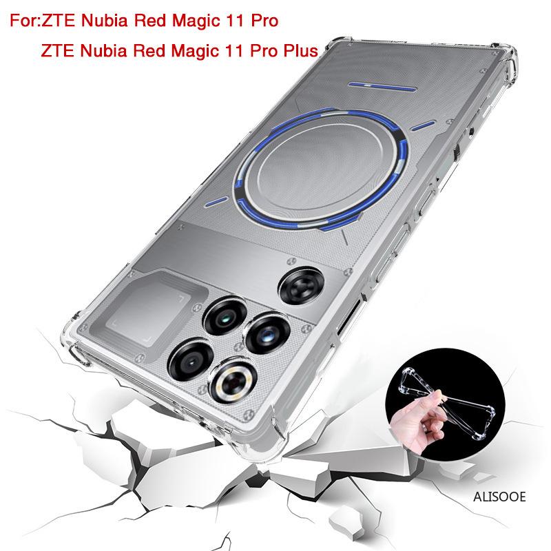 Transparente Hülle für Nubia Red Magic 11 Pro Plus Case TPU Klar Stoßfest Handy Schutz Hüllen Capa Coque