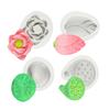 Intricate Lotuses Silicone Mold For Baking Cake Soap Candle Crafting Durable Kitchen Tool Easy Releases Design