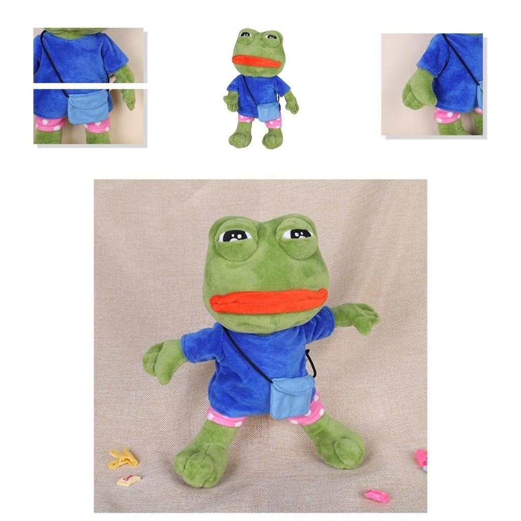 13.7in High Quality Pepe The Frog Shoulder Bag Plush Soft Toy