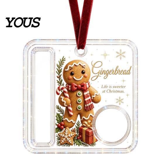 Buntes Hängendes Geldornament Weihnachts-Bargeldgeschenk-Ornament, Acryl-Feiertagshalter für Bargeld, Lustiger Weihnachtsmann Einzigartiges Familien-Schneemann-Engel-Elch Weihnachten