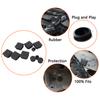 Car Chassis Floor Drain Plug Round Hole Plugs Waterproof Protection Cover for Jeep Wrangler 2007-2017 JK JKU Black