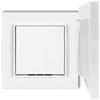 Single Switch with Frame, Karlik Mini, White