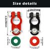 2 Pcs Car Boat Truck Battery Terminal Clamp Pile Alloy Head Automotive Connector Clip Aluminum Alloy Terminal Battery