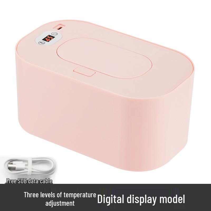 Portable USB Baby Wipes Warmer – Insulated, Constant Temperature, Ideal for Travel.