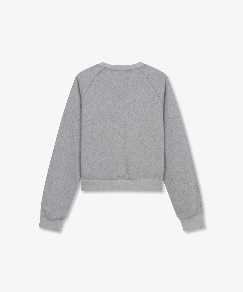 SUPRA Women'S Crown Graphic Crop Sweatshirt (Gray)