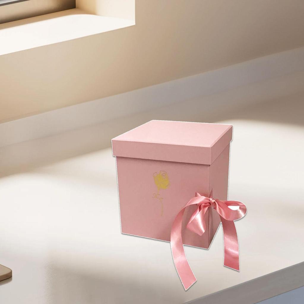 Empty Flower Gift Box Elegant Cardboard Letter Shaped DIY Decorations Gift Packaging for Anniversary Celebrations Parties