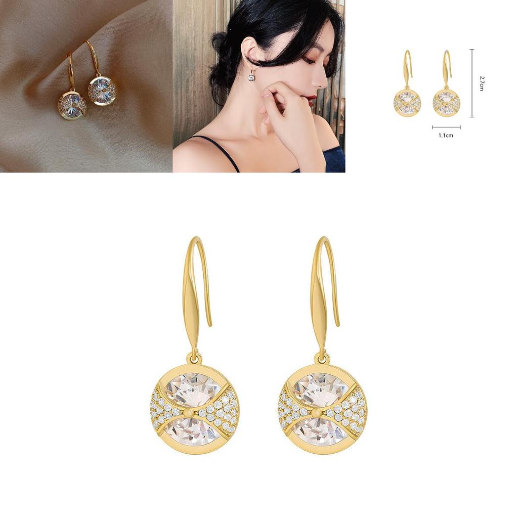 Silver Hoop Earrings With Cubic Zirconia For Elegant Party Wear