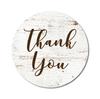 Darling Souvenir Personalized Floral Border Elegant 1.6 Inches Round Thank You Stickers DIY-45