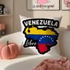 Vibrant Cultural Art VVenezuela Cushion Cover Pillowcase Short Plush Invisible Zipper Room Sofa Cushion Cover