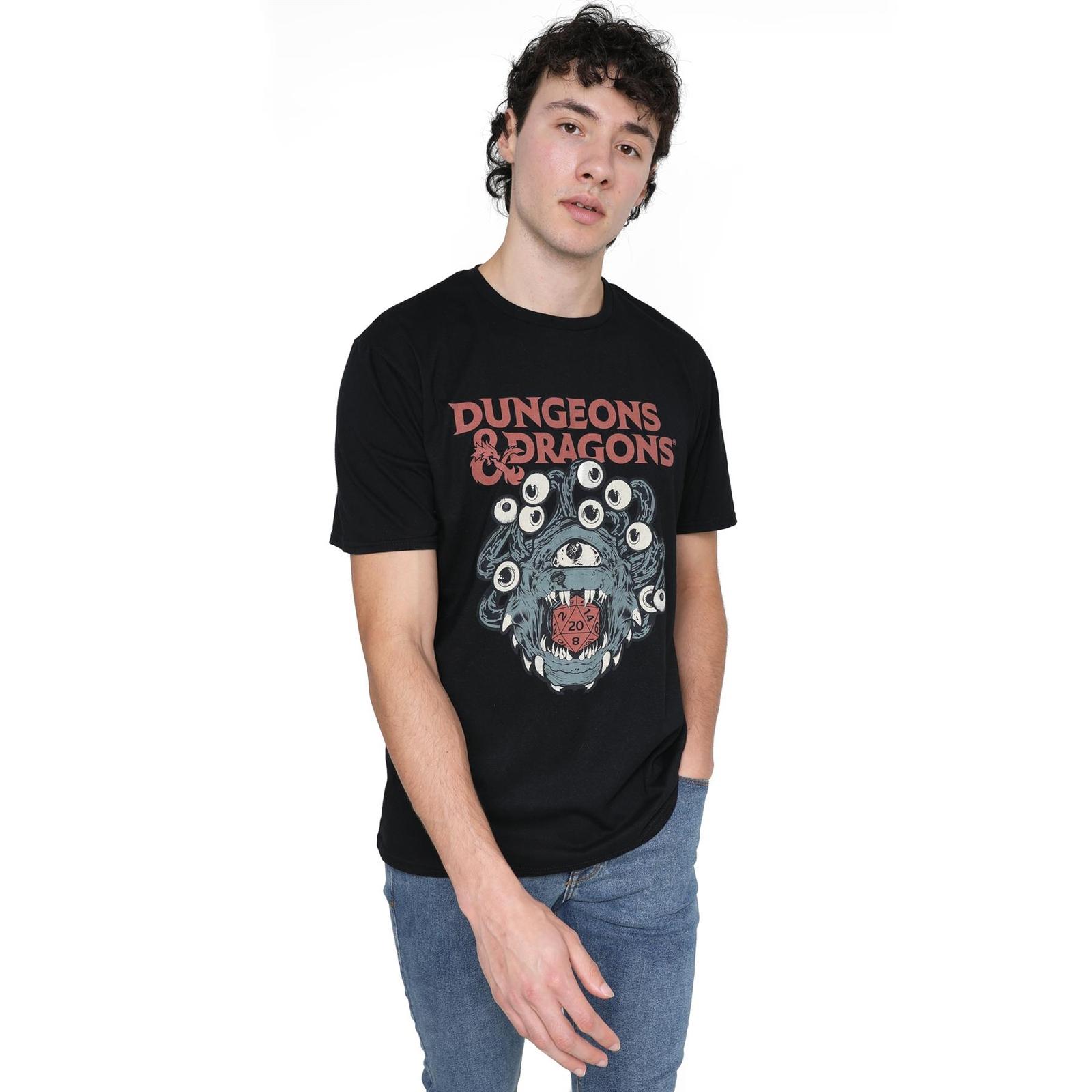 Dungeons Dragons Mens T-shirt Beholder Die DnD Tee S-3XL Official L