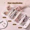 Foldable Cosmetic Bag Women 4-in-1 Travel Makeup Bag Waterproof Cosmetic Organizer with 4 Detachable Compartments for Vacation Business Trip