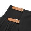 KIRSH Knit Wrap Pleated Skirt [Charcoal]