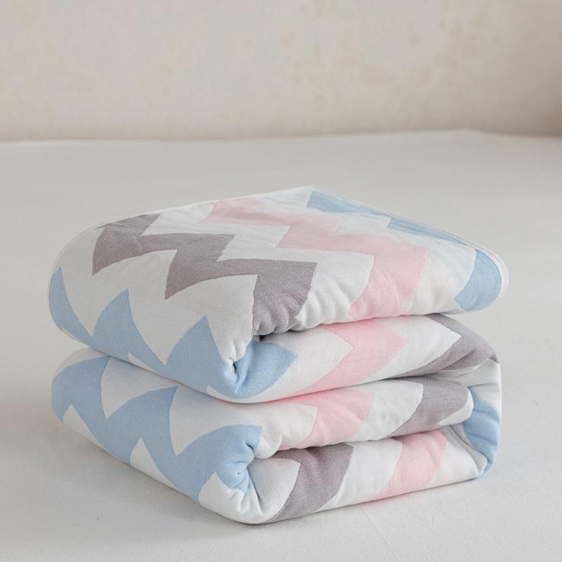Class A 100% Cotton Six-Layer Gauze Blanket for Children - Lightweight Air Conditioning Quilt, Available In Single/Double Sizes for Summer